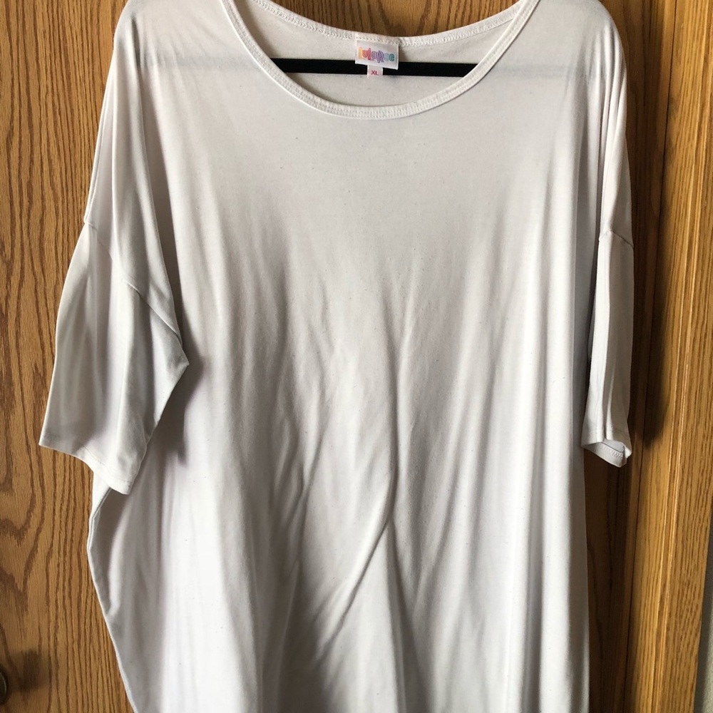 Solid White LuLaRoe Irma Tunic